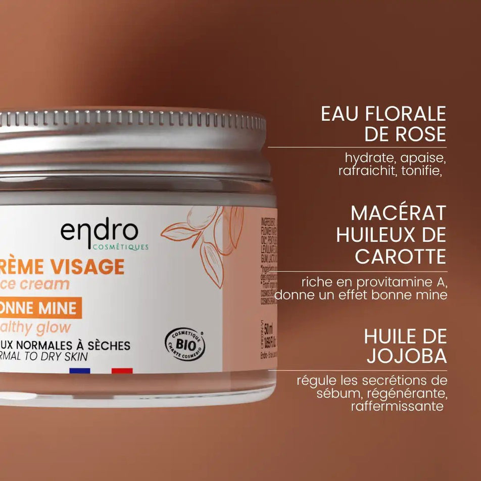 Crème visage hydratante - Bonne mine